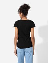 T-shirt - Stampa glitterata - nero