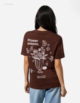 T-Shirt - Print - hellbraun