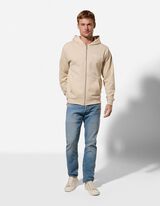 Cipz&aacute;ros meleg&iacute;tőfelső - H&aacute;tul nyomtatott minta - B&eacute;zs