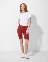 Radlerhose - einfarbig - dunkelrot