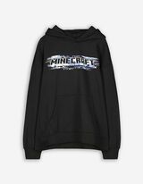 bluza z kapturem - Minecraft - ciemny niebieski