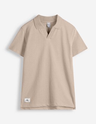 Polo - Col polo - beige