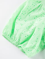 T-shirt - Maniche a palloncino - verde chiaro