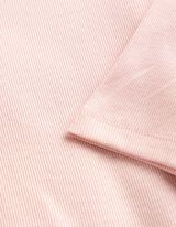 T-Shirt - Rippenstruktur - rosa