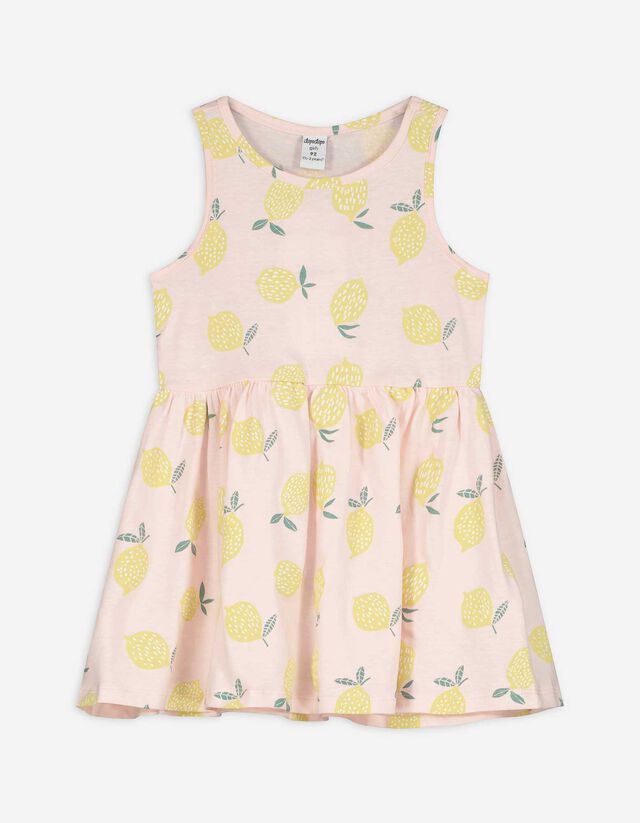 Jurk - Print all-over - roze
