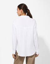 Bluse - einfarbig - wei&szlig;