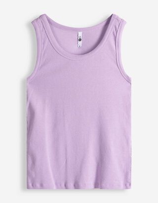 Top - Geribde structuur - lila