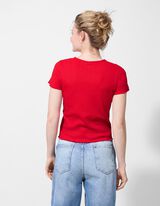 T-shirt - A costine - rosso