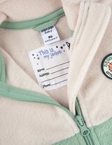 bluza z polaru - naszywka z logo - bez