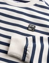Sweatshirt - Strepen - Off-White