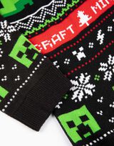 sweter - Minecraft - czarny