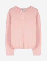 Strickjacke - Baumwolle - rosa