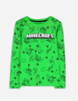 Hosszú ujjú felső - Minecraft - zold