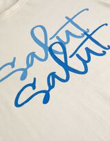 Hossz&uacute; ujj&uacute; felső - Nyomott minta - b&eacute;zs