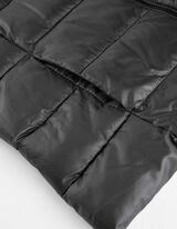 pikowana kamizelka - stójka - ciemny szary