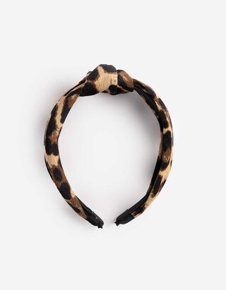 Haarschmuck - Leopardenmuster - schwarz