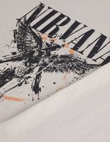 Tričko - Nirvana - bezova