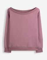 Sweatshirt - Off-the-shoulder - Lichtpaars