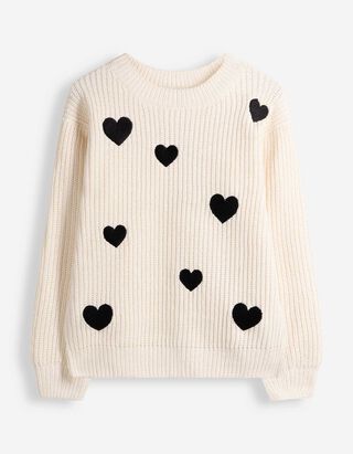 Strickpullover - Stickereien - Off-White