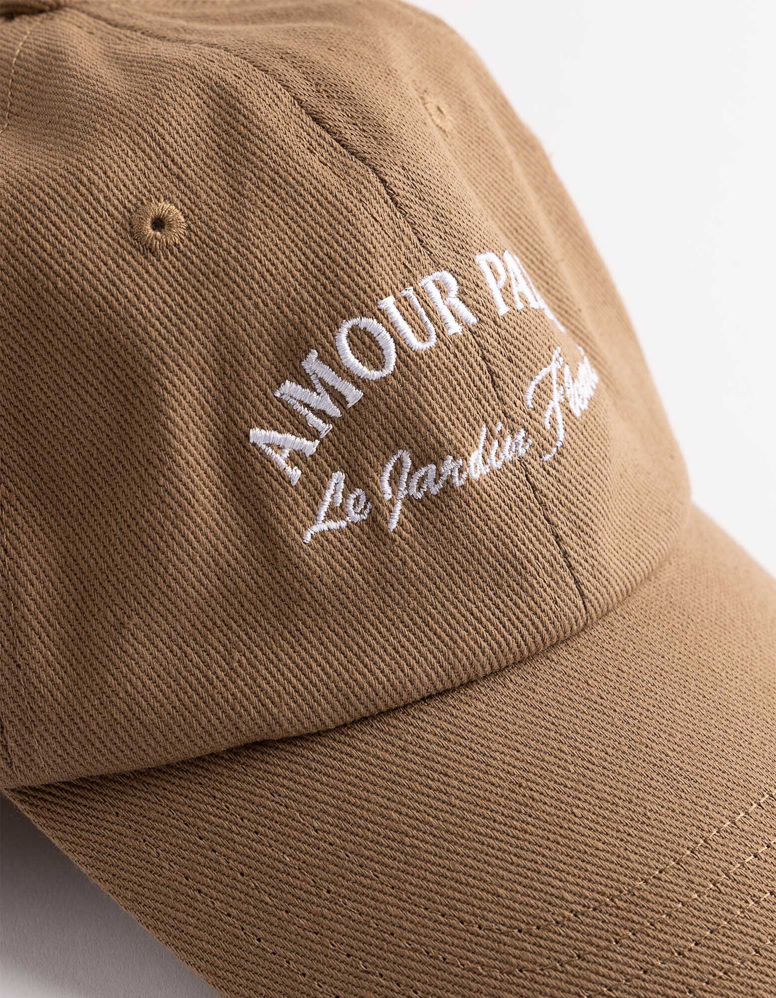 Basecap - Schriftzug - Braun