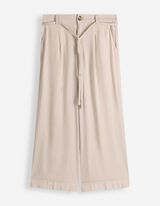 Culotte - Leinen-Optik - wei&szlig;