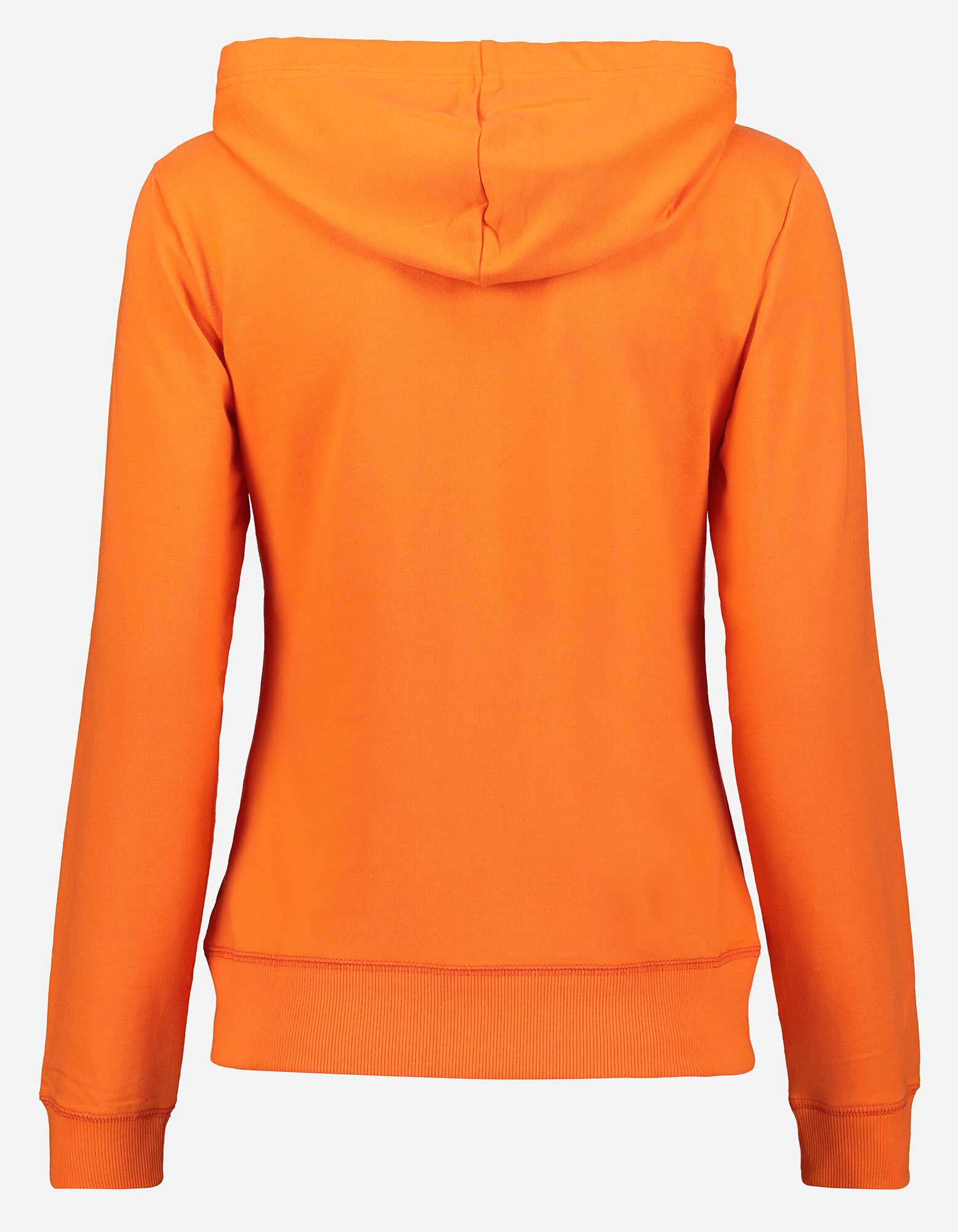 Felpa aperta - Cappuccio - arancione