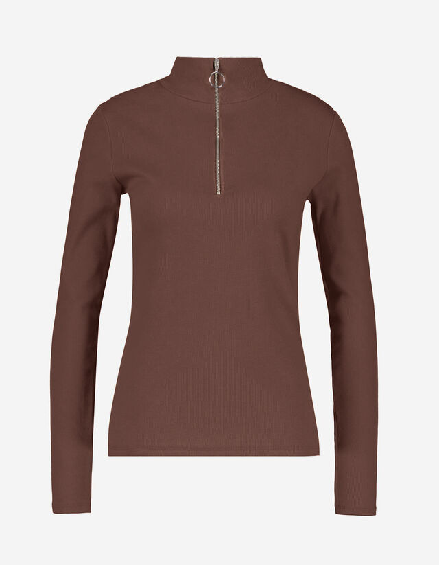 Damen Langarmshirt - Reißverschluss