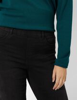 Jeggings - G&uuml;rtelschlaufen - Schwarz