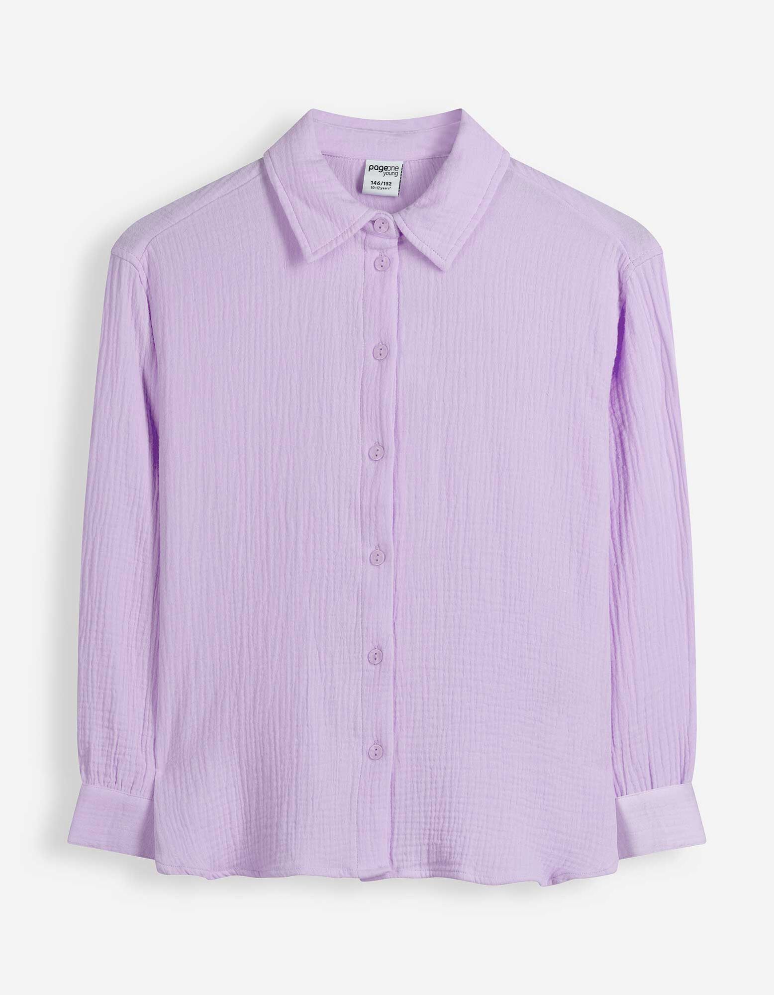 Overhemdblouse - Mousseline - Roze