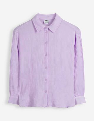 Hemdbluse - Musselin - Pink