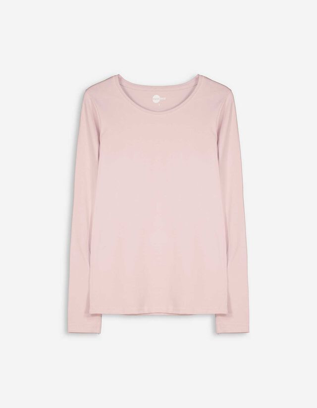 Langarmshirt - Basic - lila