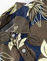 Overhemd - Motief all-over - donkergroen