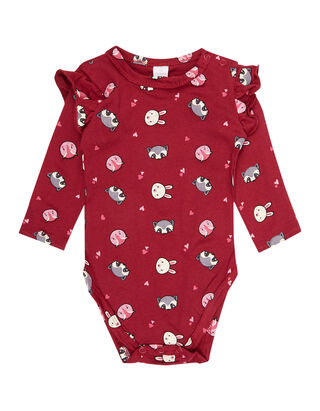 Newborn Body mit Allover-Print