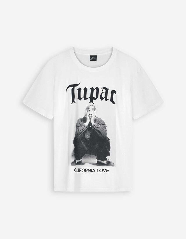 T-shirt - 2Pac - wit