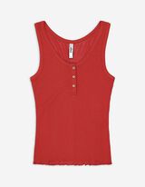 Top - Chiusura tramite bottone - rosso scuro