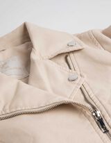 Motorosdzseki - Bőrhatású - bezs