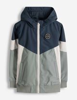 Blouson - Spalvų blokavimas - tamsiai melynas