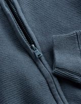 Strickjacke - Baumwolle - blau
