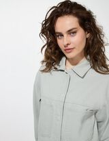 Shacket - Oversized Fit - verde scuro