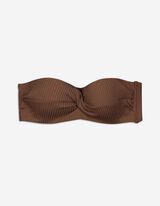 Top bikini - Spalline regolabili - marrone scuro