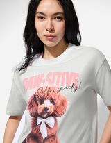 T-shirt - Dierenprint - wit