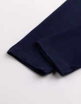 legginsy - jednokolorowy - ciemny niebieski