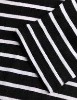 Tričko s dlouhým rukávem - Ozdobné knoflíky - cerná