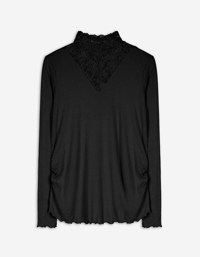 Langarmshirt - Umstandsmode - schwarz