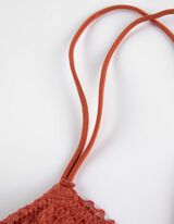 Podprsenkov&yacute; top - Vatovan&eacute; ko&scaron;&iacute;čky - svetlocervena