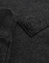 Sweatshirt - Schalkragen - Dunkelgrau