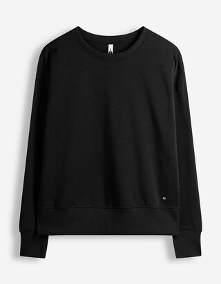 Sweatshirt - Oversized Fit - Schwarz