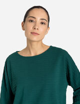 Maglia a manica lunga - Loose Fit - verde scuro