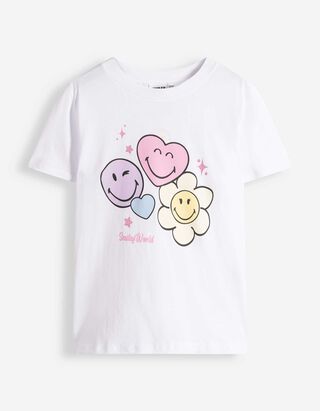T-Shirt - SmileyWorld&reg; - wei&szlig;