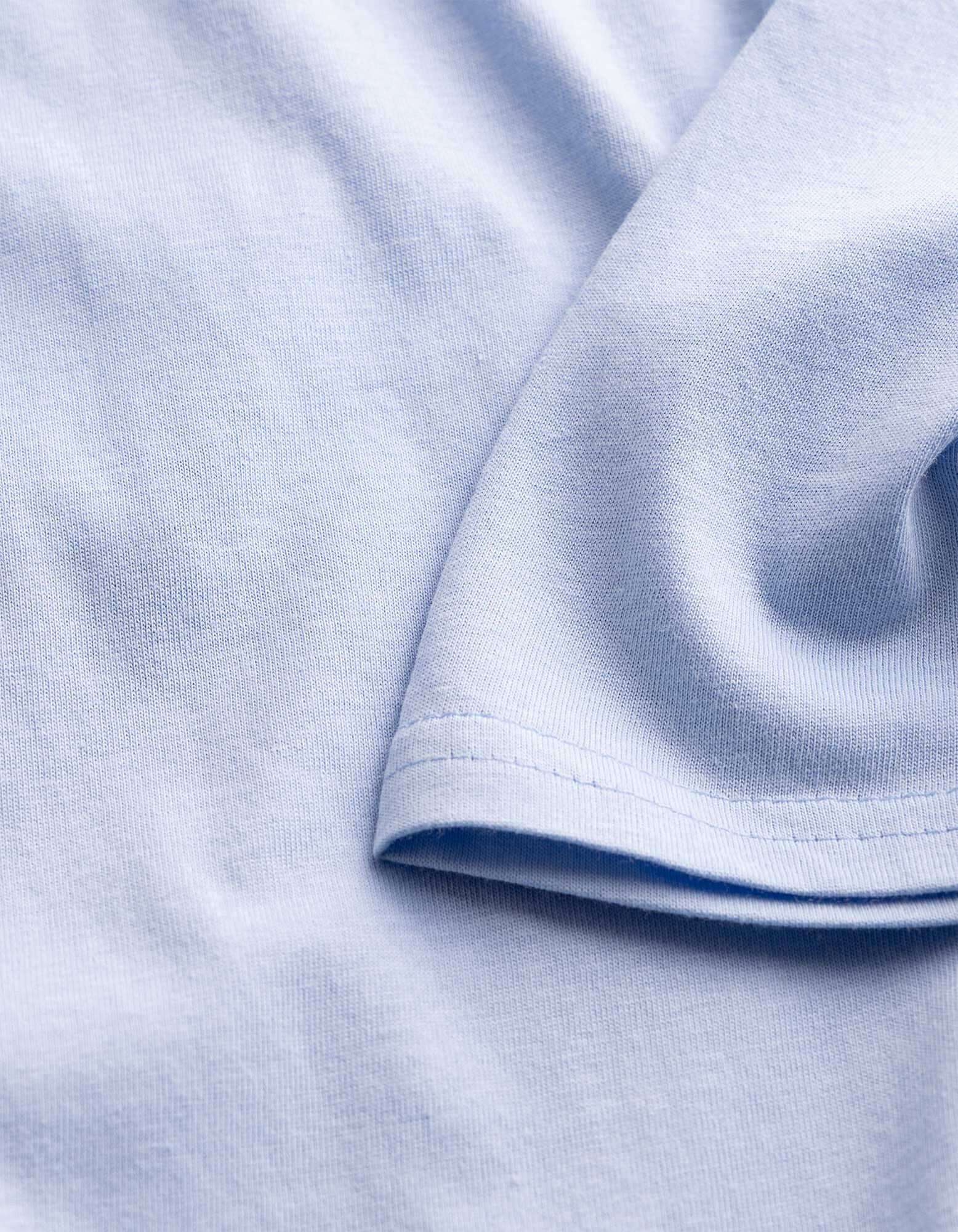 T-Shirt - einfarbig - Hellblau